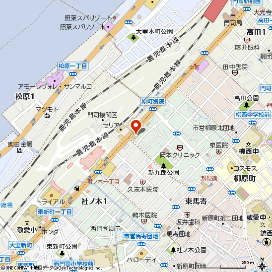 タイヤ館門司付近の地図